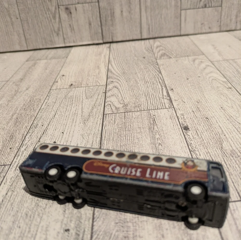 Disney Cruise Line Toy Bus - Navy Blue and Red Accents